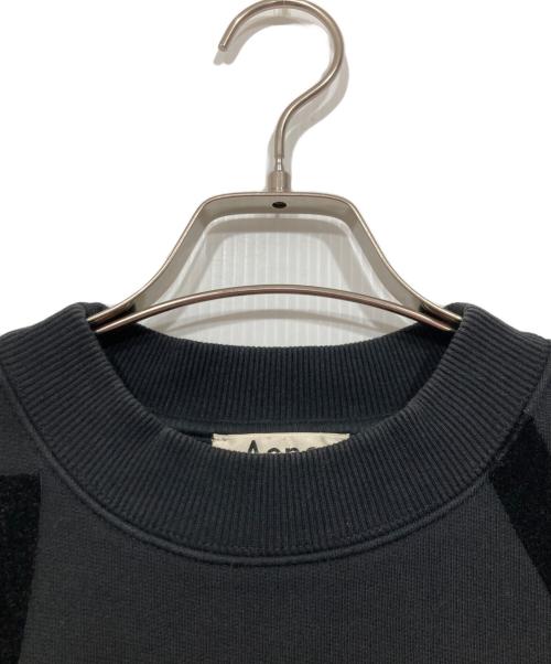 Acne studios（アクネ ストゥディオズ）Acne studios (アクネ ストゥディオス) Bird Flower PAW14　スウェット　裏起毛スウェット　クルーネック ブラック サイズ:XSの古着・服飾アイテム