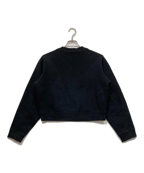 Acne studios（アクネ ストゥディオズ）Acne studios (アクネ ストゥディオス) Bird Flower PAW14　スウェット　裏起毛スウェット　クルーネック ブラック サイズ:XSの古着・服飾アイテム