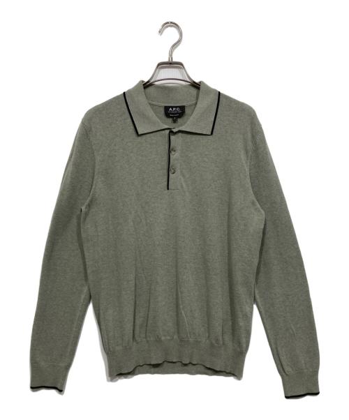 A.P.C.（アーペーセー）A.P.C. (アーペーセー) ポロシャツ グリーン サイズ:Sの古着・服飾アイテム
