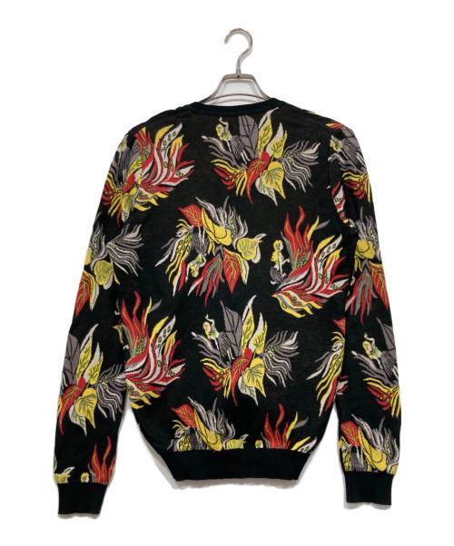 WACKO MARIA（ワコマリア）WACKO MARIA (ワコマリア) 総柄カーディガン ブラック サイズ:Mの古着・服飾アイテム