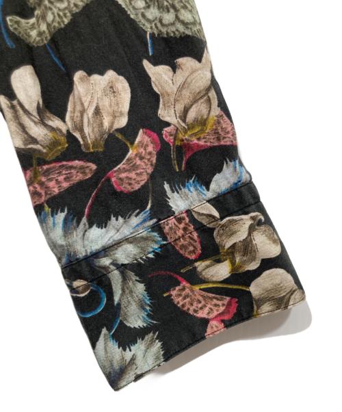 DRIES VAN NOTEN（ドリスヴァンノッテン）DRIES VAN NOTEN (ドリスヴァンノッテン) 花柄シャツ ブラック サイズ:48の古着・服飾アイテム