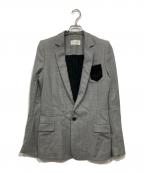 Siseシセ）の古着「ワッペン付テーラードジャケット」｜グレー