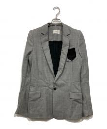 Sise（シセ）の古着「ワッペン付テーラードジャケット」｜グレー