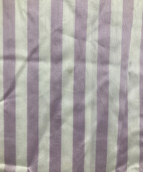 DES PRES（デ プレ）DES PRES (デ プレ) ソフトサテン ボウタイブラウス ホワイト×ラベンダー サイズ:Fの古着・服飾アイテム