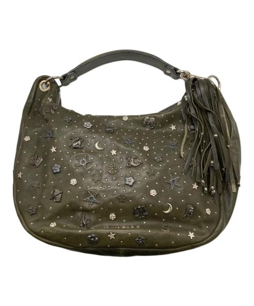 JIMMY CHOO（ジミーチュウ）JIMMY CHOO (ジミーチュウ) ワンハンドルバッグ　12星座 　レザー オリーブの古着・服飾アイテム