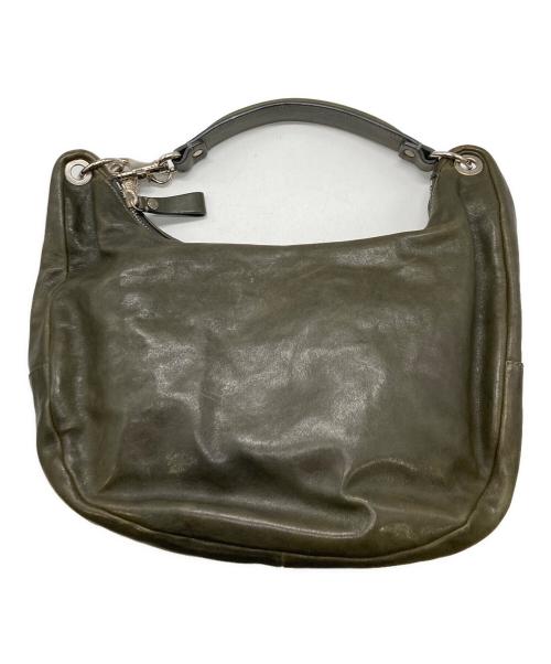 JIMMY CHOO（ジミーチュウ）JIMMY CHOO (ジミーチュウ) ワンハンドルバッグ　12星座 　レザー オリーブの古着・服飾アイテム