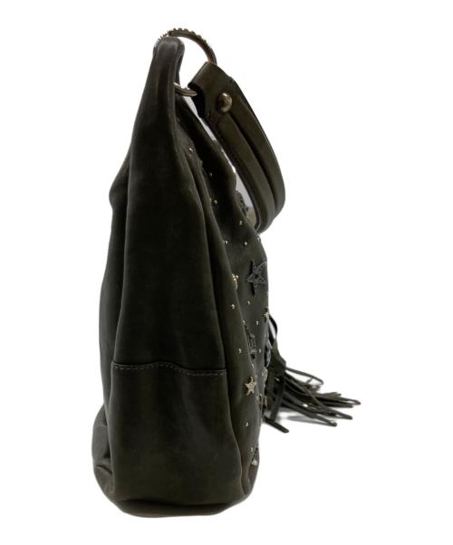 JIMMY CHOO（ジミーチュウ）JIMMY CHOO (ジミーチュウ) ワンハンドルバッグ　12星座 　レザー オリーブの古着・服飾アイテム