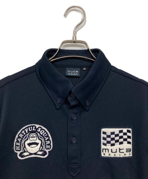 muta MARINE（ムータマリン）muta MARINE (ムータマリン) 半袖ポロシャツ ネイビー サイズ:Mの古着・服飾アイテム