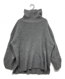 BABYLONE（バビロン）の古着「アゼボリュームプルオーバーニット」｜グレー