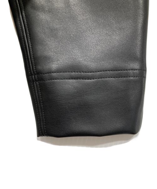 SOEJU（ソージュ）SOEJU (ソージュ) フェイクレザーノーカラージャケット ブラック サイズ:Fの古着・服飾アイテム