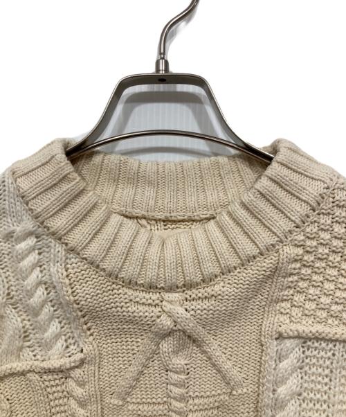 TODAYFUL（トゥデイフル）TODAYFUL (トゥデイフル) パッチワークパフニット ベージュ サイズ:Fの古着・服飾アイテム