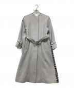 UNITED TOKYOユナイテッドトーキョー）の古着「バックチェックフレアコート」｜グレー