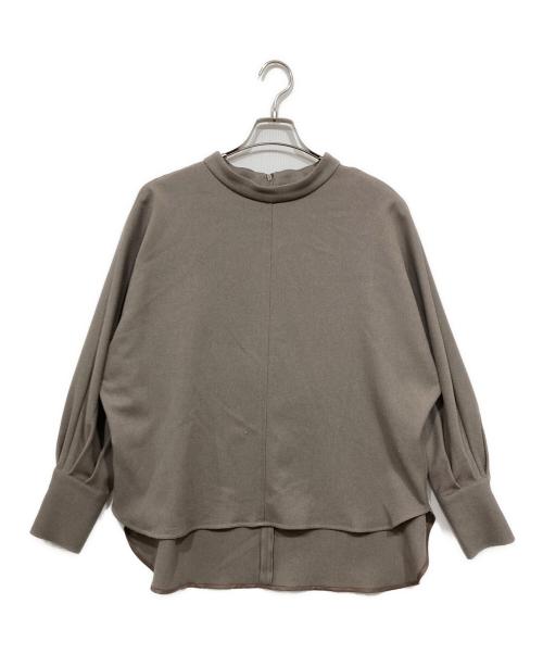 LAUTRE AMONT（ロートレアモン）LAUTRE AMONT (ロートレアモン) ハーフジップブラウス ブラウン サイズ:38の古着・服飾アイテム