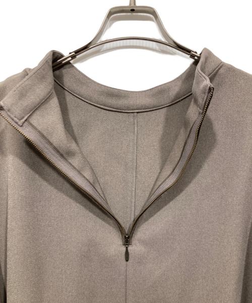 LAUTRE AMONT（ロートレアモン）LAUTRE AMONT (ロートレアモン) ハーフジップブラウス ブラウン サイズ:38の古着・服飾アイテム