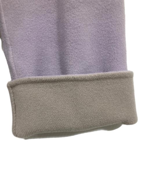 UNTITLED（アンタイトル）UNTITLED (アンタイトル) ベルテッド配色ミドルリバーコート ラベンダー×グレー サイズ:3の古着・服飾アイテム