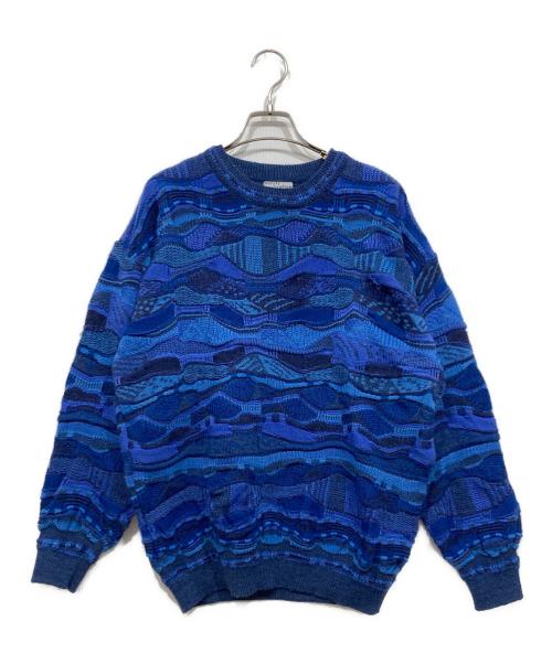 Purely Australian（ピュアリィ オーストラリア）Purely Australian (ピュアリィ オーストラリア) ニット ブルー サイズ:Mの古着・服飾アイテム