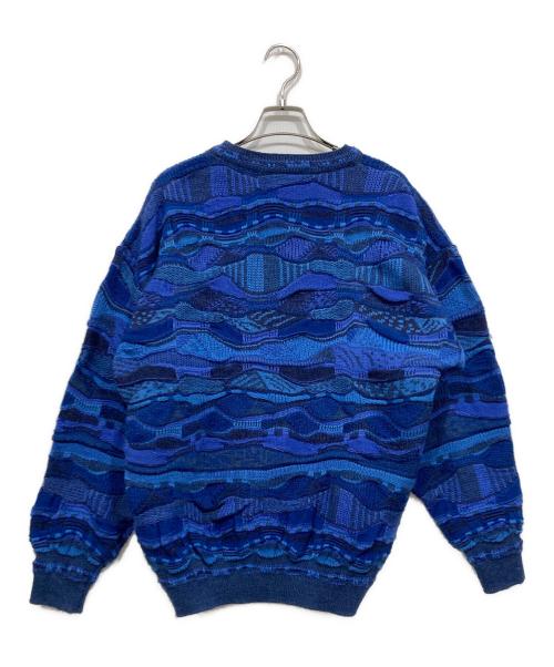 Purely Australian（ピュアリィ オーストラリア）Purely Australian (ピュアリィ オーストラリア) ニット ブルー サイズ:Mの古着・服飾アイテム