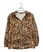 BURBERRY LONDON ENGLANDバーバリー ロンドン イングランド）の古着「ジップアップジャケット / Everton Deer Print Hooded Nylon Jacket」｜ベージュ