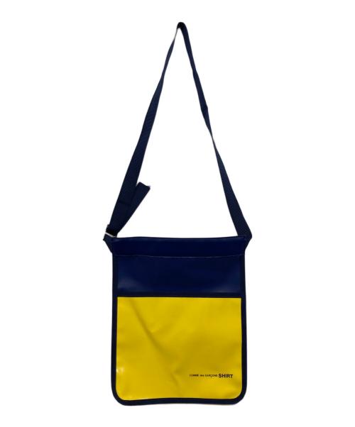 COMME des GARCONS SHIRT（コムデギャルソンシャツ）COMME des GARCONS SHIRT (コムデギャルソンシャツ) ショルダーバッグ  バイカラーミニサコッシュ　ノベルティー イエロー×ネイビーの古着・服飾アイテム