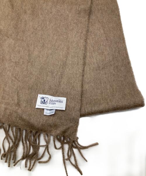 JOHNSTONS（ジョンストンズ）JOHNSTONS (ジョンストンズ) カシミヤストール / カシミアマフラー ベージュの古着・服飾アイテム
