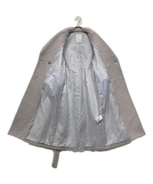 MERCURY DUO（マーキュリーデュオ）MERCURY DUO (マーキュリーデュオ) シャギーロングチェスターコート ライトグレー サイズ:Sの古着・服飾アイテム