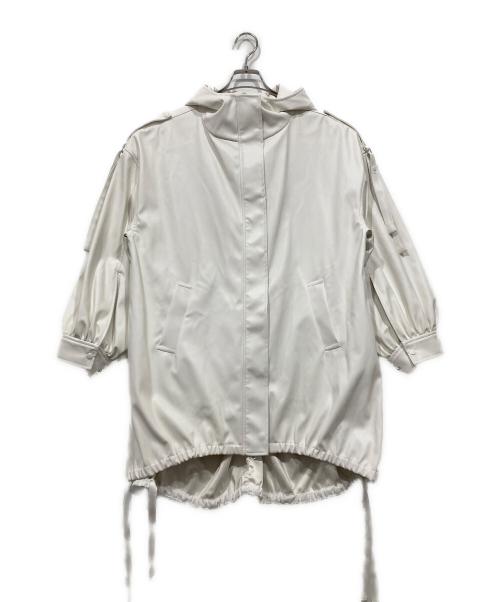JEANASIS（ジーナシス）JEANASIS (ジーナシス) ヴィーガンレザーモンスターパーカー ホワイト サイズ:FREEの古着・服飾アイテム