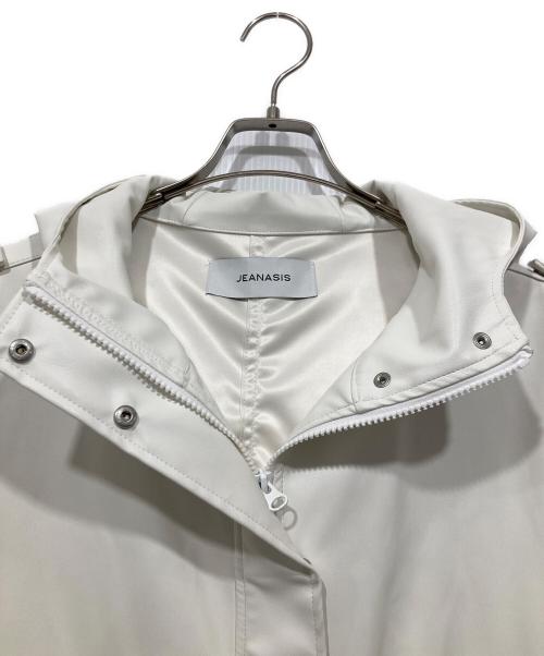 JEANASIS（ジーナシス）JEANASIS (ジーナシス) ヴィーガンレザーモンスターパーカー ホワイト サイズ:FREEの古着・服飾アイテム