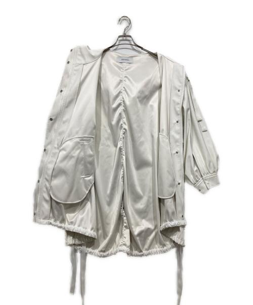 JEANASIS（ジーナシス）JEANASIS (ジーナシス) ヴィーガンレザーモンスターパーカー ホワイト サイズ:FREEの古着・服飾アイテム