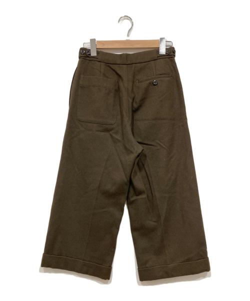 MHL（エムエイチエル）MHL (エムエイチエル) ウールワイドパンツ オリーブ サイズ:2の古着・服飾アイテム