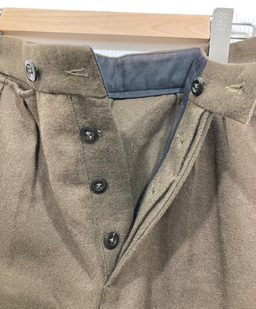 MHL（エムエイチエル）MHL (エムエイチエル) ウールワイドパンツ オリーブ サイズ:2の古着・服飾アイテム