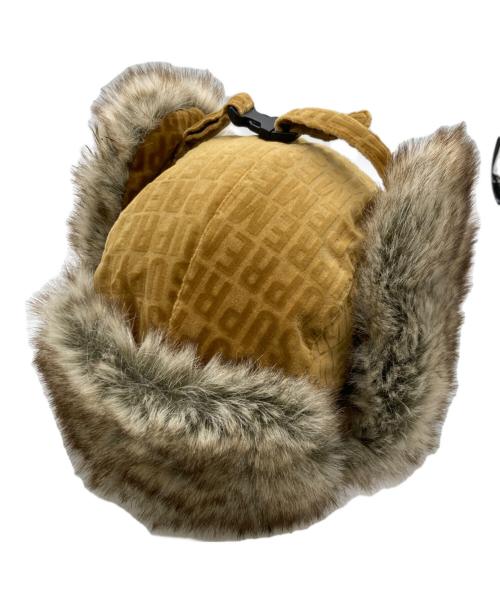 SUPREME（シュプリーム）SUPREME (シュプリーム) Velvet Pattern Trooper / パイロットキャップ ブラウンの古着・服飾アイテム