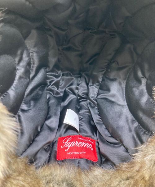 SUPREME（シュプリーム）SUPREME (シュプリーム) Velvet Pattern Trooper / パイロットキャップ ブラウンの古着・服飾アイテム