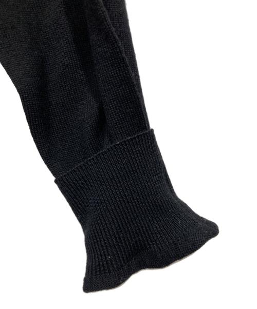 MM6 Maison Margiela（エムエムシックスメゾンマルジェラ）MM6 Maison Margiela (エムエムシックス メゾンマルジェラ) 配色Vネックニットカーディガン ブラック サイズ:Sの古着・服飾アイテム