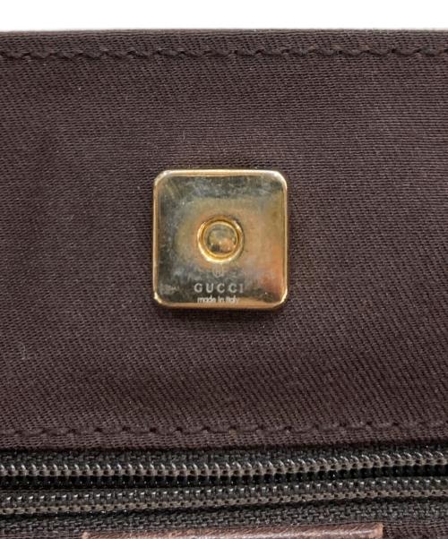 GUCCI（グッチ）GUCCI (グッチ) GGキャンバストートバッグ ブラウンの古着・服飾アイテム