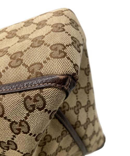 GUCCI（グッチ）GUCCI (グッチ) GGキャンバストートバッグ ブラウンの古着・服飾アイテム