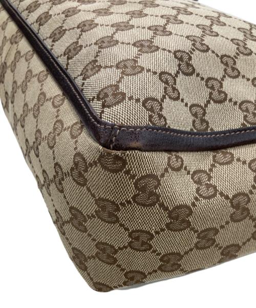 GUCCI（グッチ）GUCCI (グッチ) GGキャンバストートバッグ ブラウンの古着・服飾アイテム