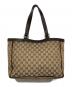 GUCCI (グッチ) GGキャンバストートバッグ ブラウン：39000円