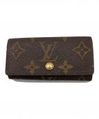 LOUIS VUITTONルイ ヴィトン）の古着「キーケース　モノグラム　ミュルティクレ4」｜ブラウン