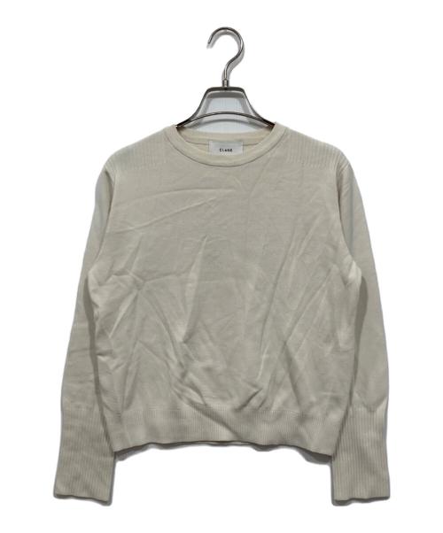 CLANE（クラネ）CLANE (クラネ) BASIC COMPACT KNIT TOPS アイボリー サイズ:Sの古着・服飾アイテム