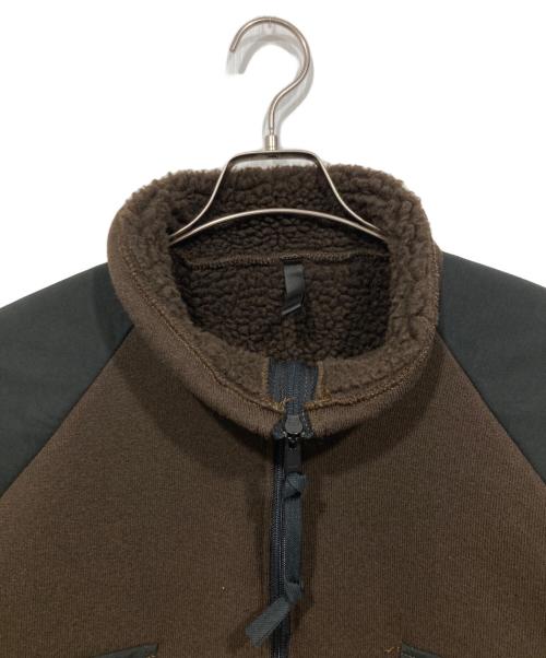 US ARMY（ユーエスアーミー）US ARMY (ユーエスアーミー) ボアジャケット / ジップアップフリースジャケット ブラウン サイズ:XLの古着・服飾アイテム