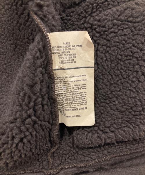 US ARMY（ユーエスアーミー）US ARMY (ユーエスアーミー) ボアジャケット / ジップアップフリースジャケット ブラウン サイズ:XLの古着・服飾アイテム