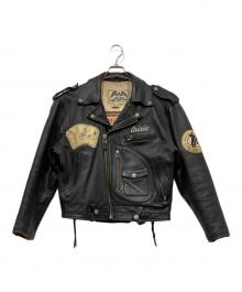 AVIREX（アヴィレックス）の古着「THREE JACKSライダースジャケット」｜ブラック
