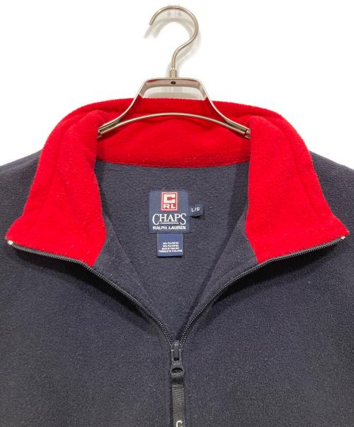 CHAPS RALPH LAUREN（チャップス ラルフローレン）CHAPS RALPH LAUREN (チャップス ラルフローレン) フリースジャケット ネイビー サイズ:Ｌの古着・服飾アイテム