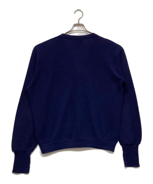 IZOD LACOSTE（アイゾッド ラコステ）IZOD LACOSTE (アイゾッド ラコステ) ロゴニットカーディガン ネイビー サイズ:XLの古着・服飾アイテム