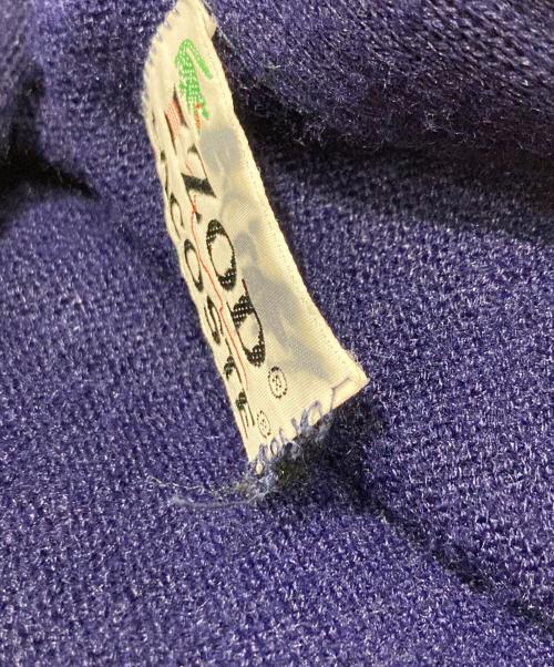 IZOD LACOSTE（アイゾッド ラコステ）IZOD LACOSTE (アイゾッド ラコステ) ロゴニットカーディガン ネイビー サイズ:XLの古着・服飾アイテム