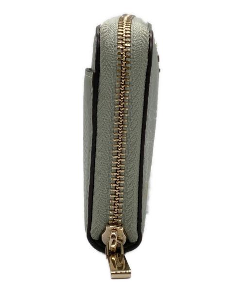 Kate Spade（ケイトスペード）Kate Spade (ケイトスペード) ラウンドファスナー長財布 グリーンの古着・服飾アイテム