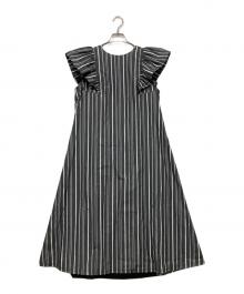 MICALLE MICALLE（ミカーレミカーレ）の古着「ブラウス切替ワンピース」｜グレー