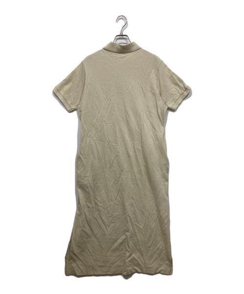 LACOSTE（ラコステ）LACOSTE (ラコステ) ロゴワッペンポロワンピース ベージュ サイズ:38の古着・服飾アイテム