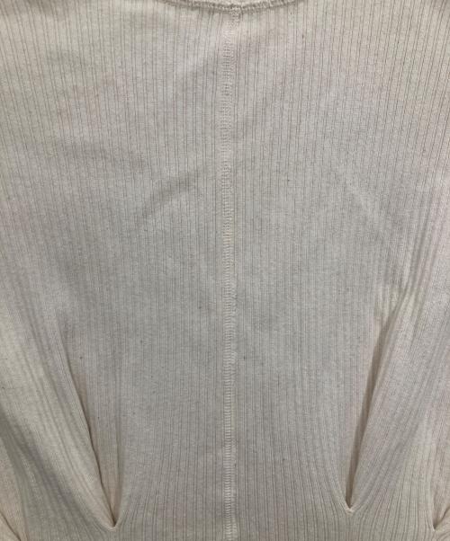 CLANE（クラネ）CLANE (クラネ) シェープラインヘビーリブトップス アイボリー サイズ:2の古着・服飾アイテム