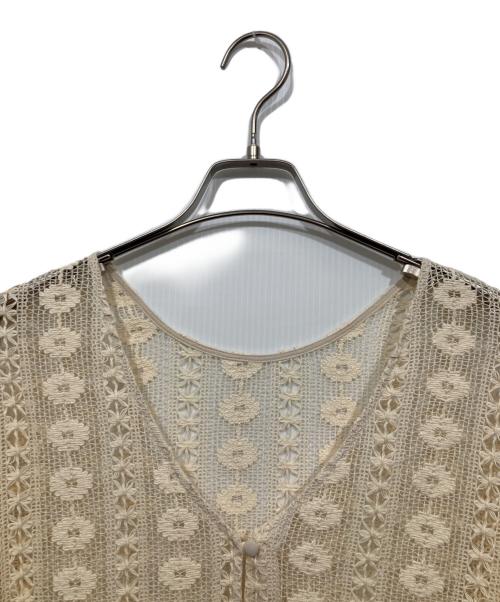 willfully（ウィルフリー）willfully (ウィルフリー) 花柄コットンレースロングワンピース アイボリー サイズ:Freeの古着・服飾アイテム